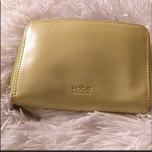 Hobo Lime Green Leather Wallet